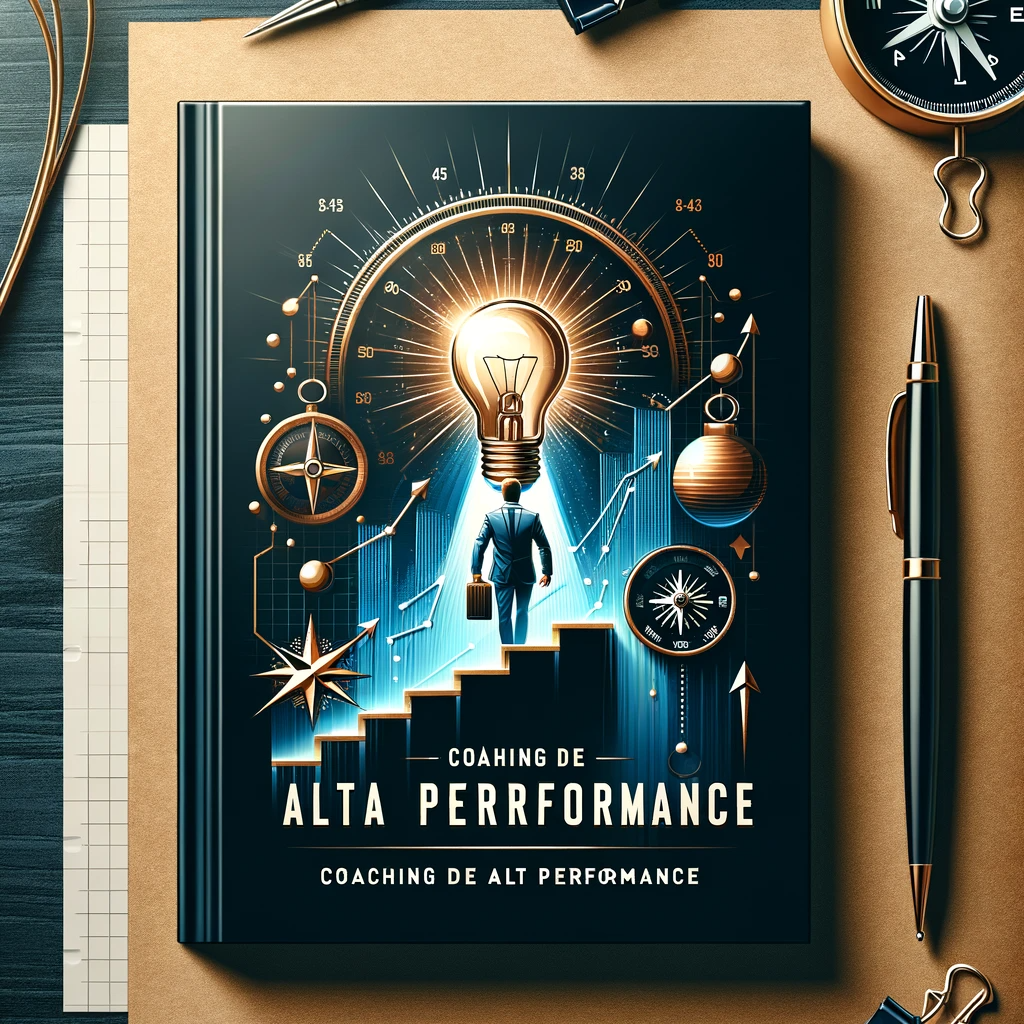 Coaching de Alta Performance com elementos simbólicos de crescimento e coaching.
